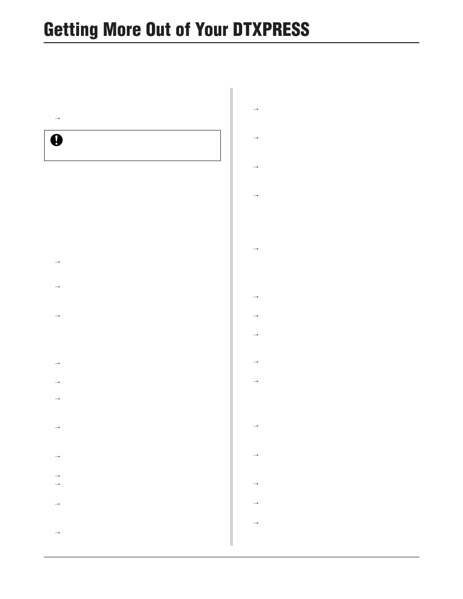 Getting more out of your dtxpress | Yamaha DTXPRESS III User Manual | Page 26 / 196
