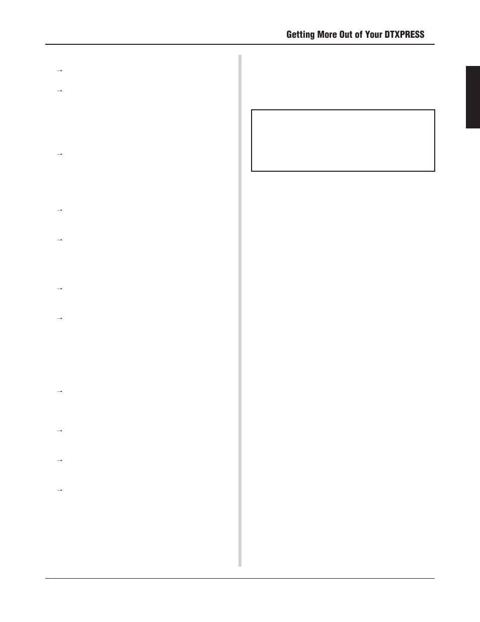 Getting more out of your dtxpress | Yamaha DTXPRESS III User Manual | Page 27 / 196