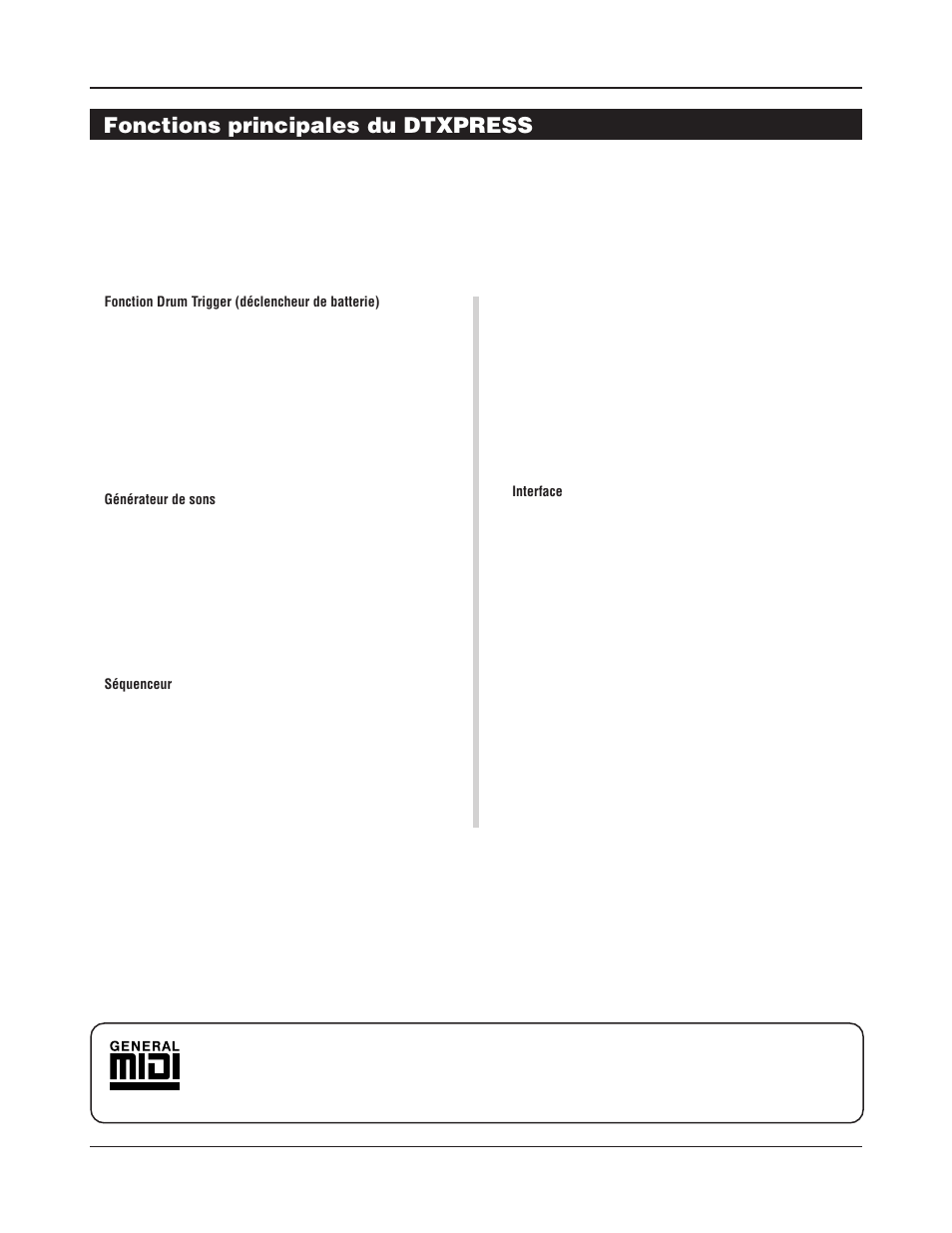 Fonctions principales du dtxpress iii | Yamaha DTXPRESS III User Manual | Page 38 / 196