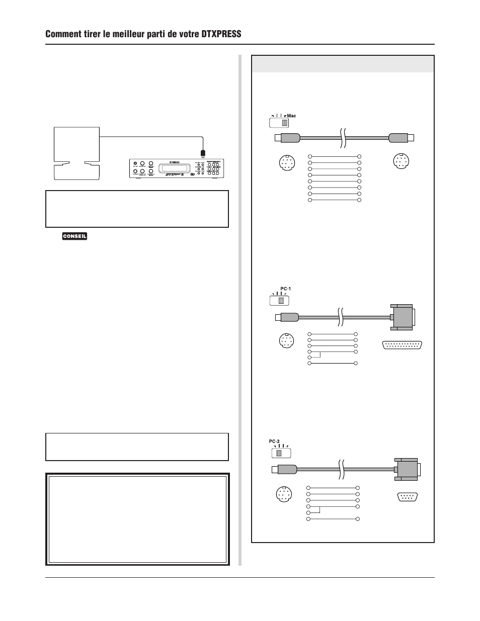 Comment tirer le meilleur parti de votre dtxpress | Yamaha DTXPRESS III User Manual | Page 60 / 196