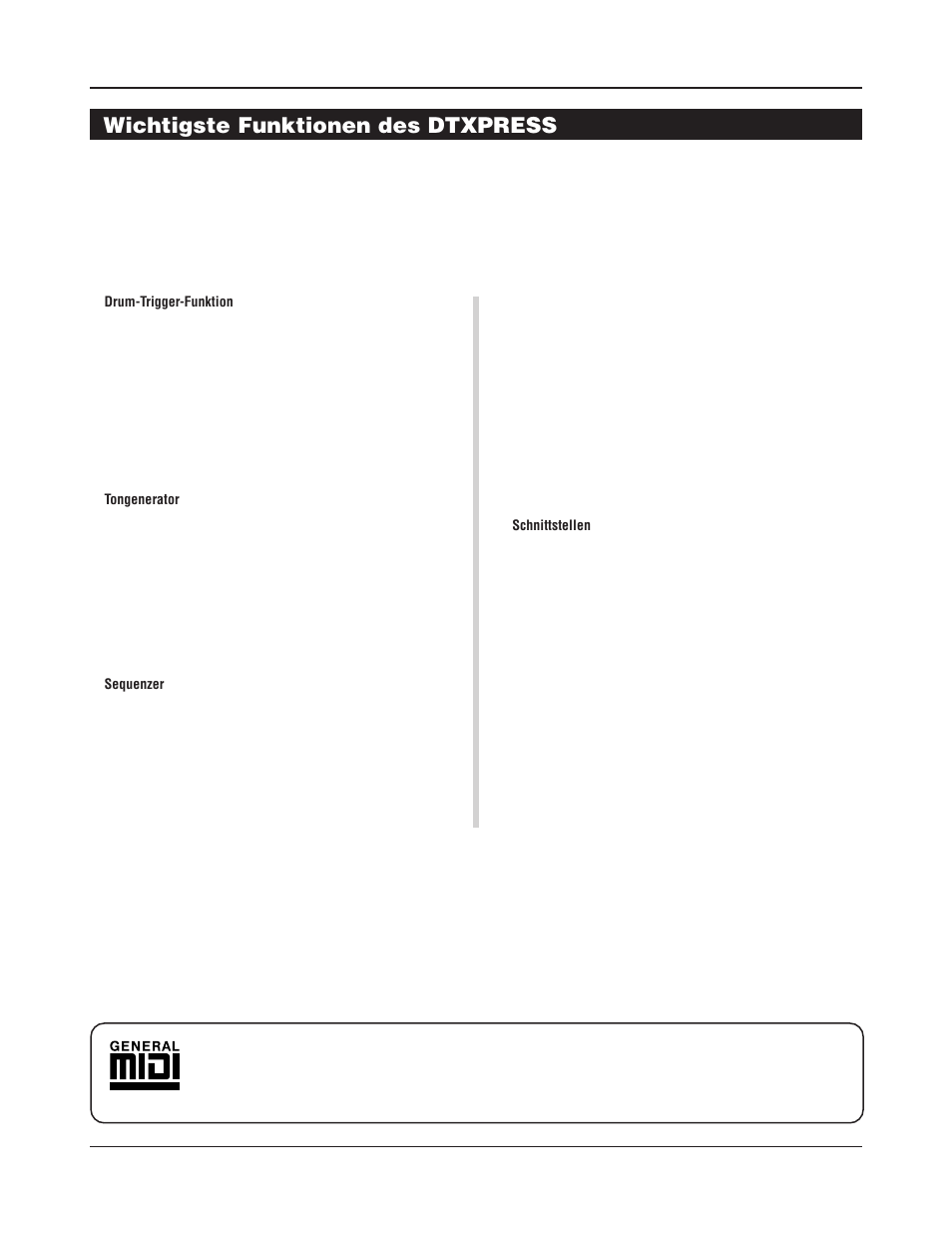 Wichtigste funktionen des dtxpress iii | Yamaha DTXPRESS III User Manual | Page 70 / 196