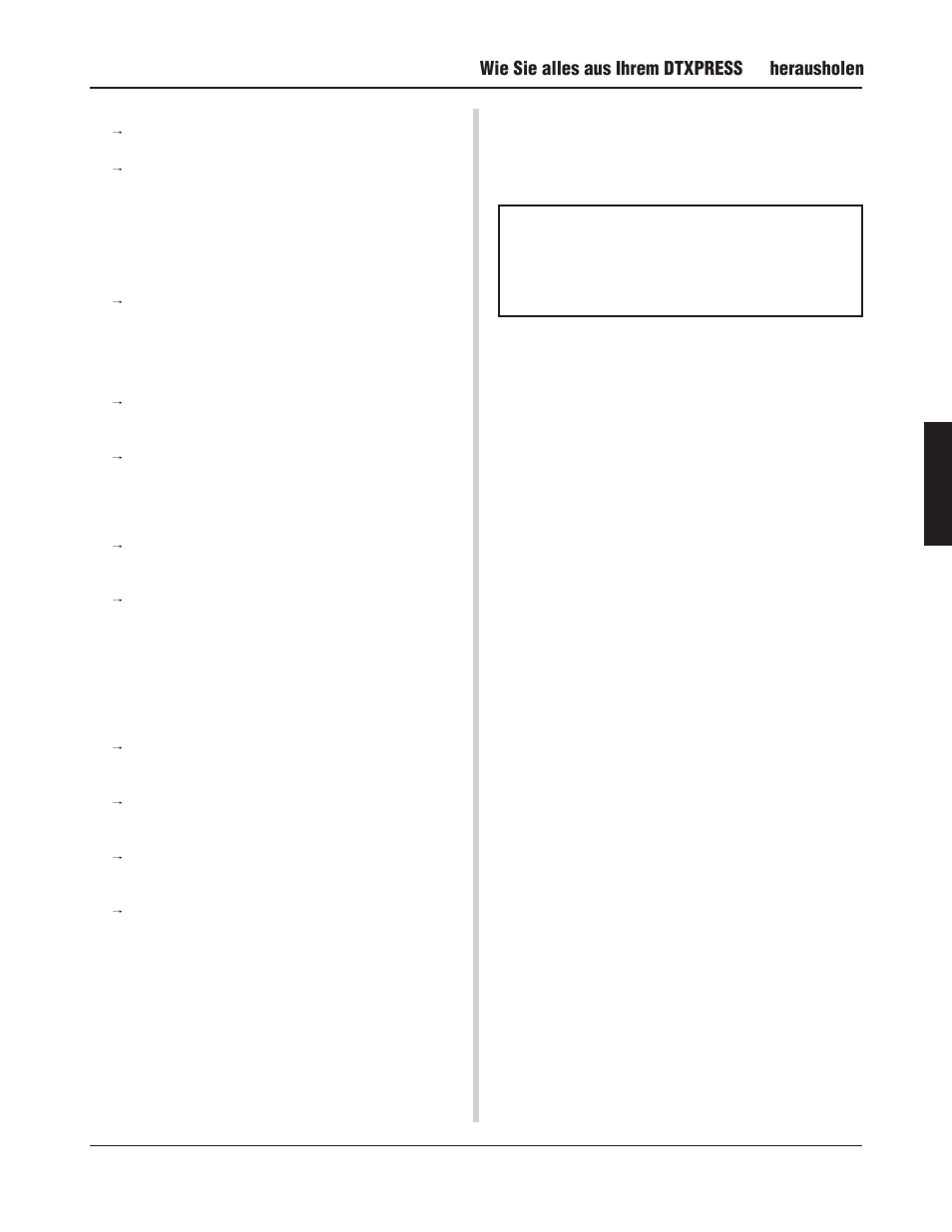 Wie sie alles aus ihrem dtxpress, Herausholen | Yamaha DTXPRESS III User Manual | Page 91 / 196