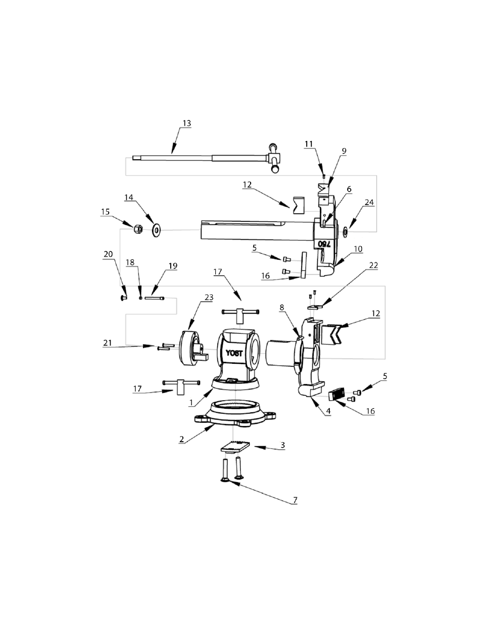 Yost Vises 750-DI User Manual | Page 5 / 6