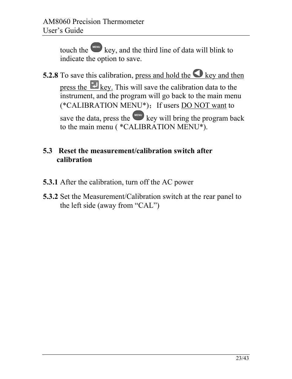 AccuMac AM8060 User Manual | Page 24 / 43