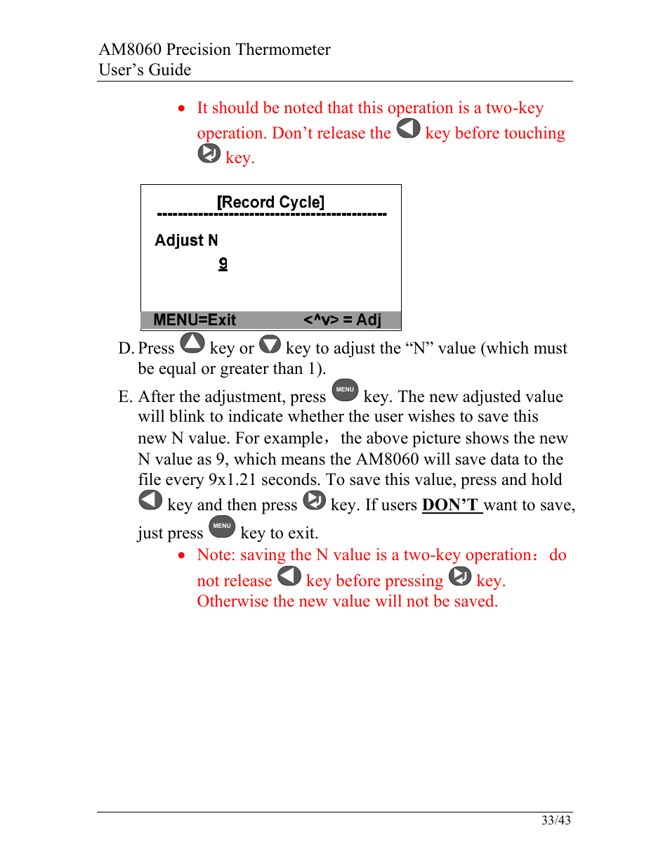 AccuMac AM8060 User Manual | Page 34 / 43