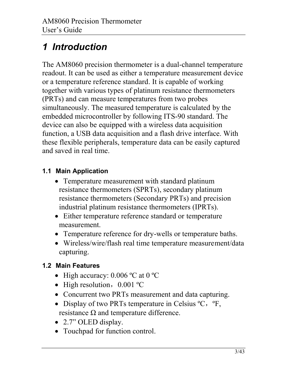 1 introduction | AccuMac AM8060 User Manual | Page 4 / 43