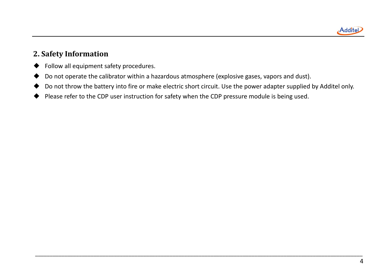 Safety information | Additel 221A Multifunction Temperature Calibrator User Manual User Manual | Page 11 / 87