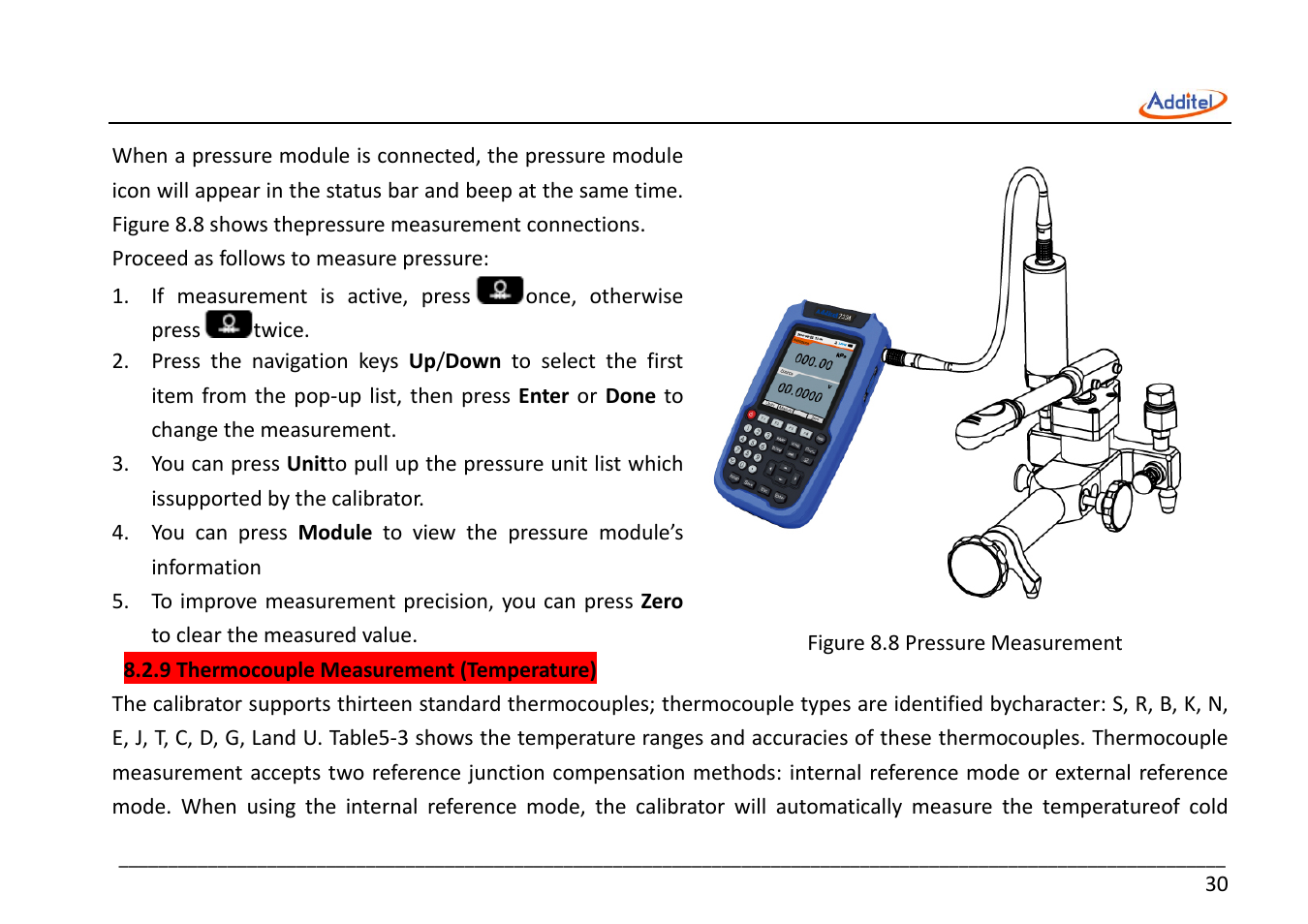 Additel 221A Multifunction Temperature Calibrator User Manual User Manual | Page 37 / 87