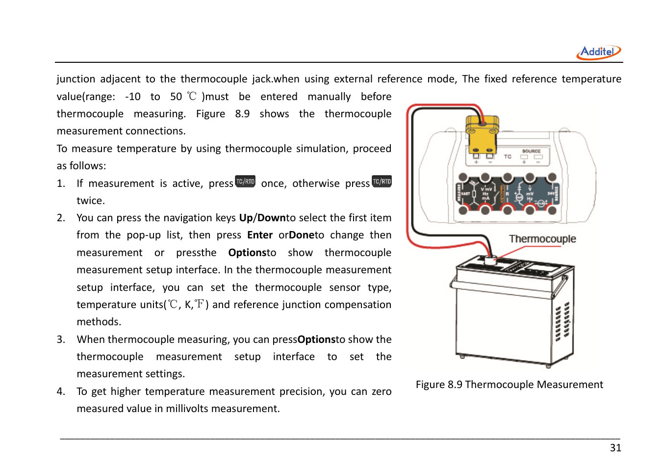 Additel 221A Multifunction Temperature Calibrator User Manual User Manual | Page 38 / 87
