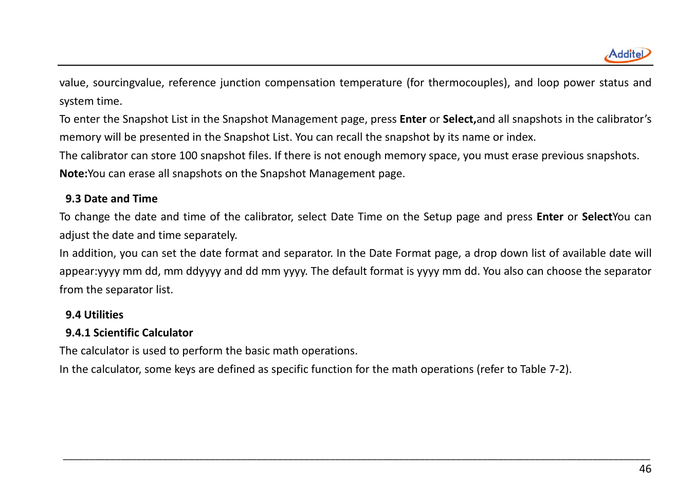 Additel 221A Multifunction Temperature Calibrator User Manual User Manual | Page 53 / 87