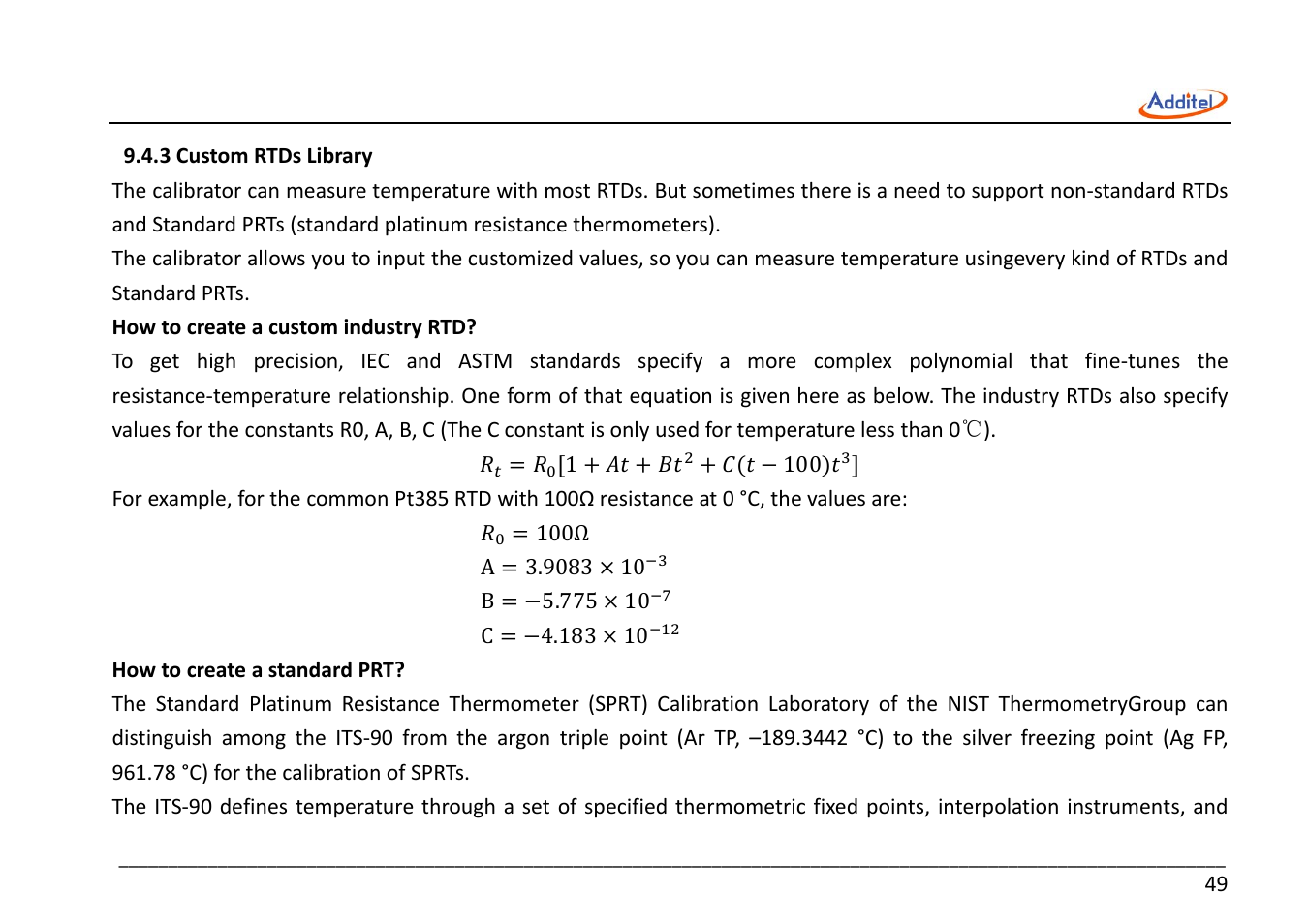 Additel 221A Multifunction Temperature Calibrator User Manual User Manual | Page 56 / 87