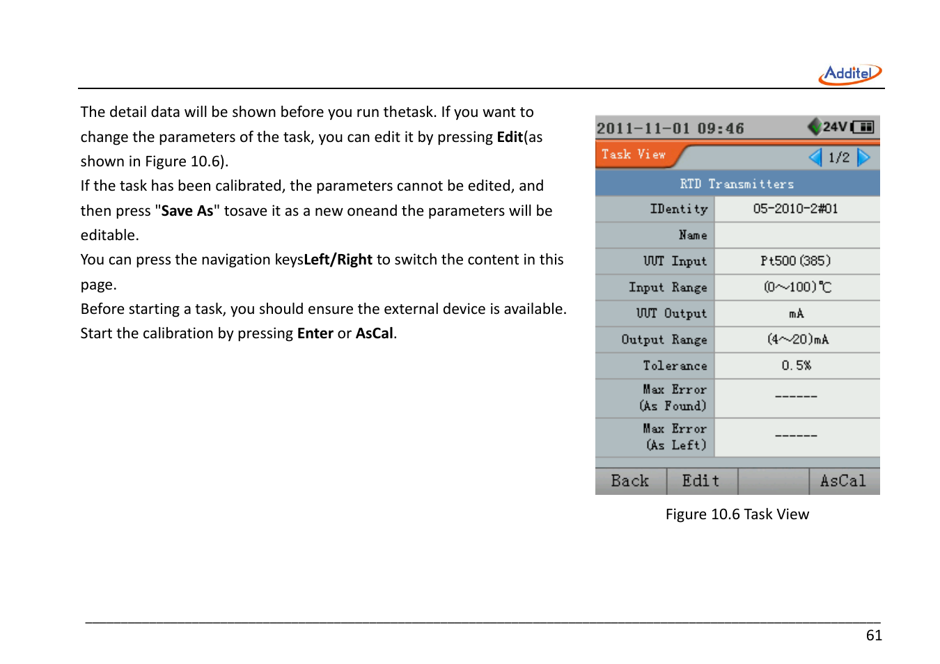 Additel 221A Multifunction Temperature Calibrator User Manual User Manual | Page 68 / 87