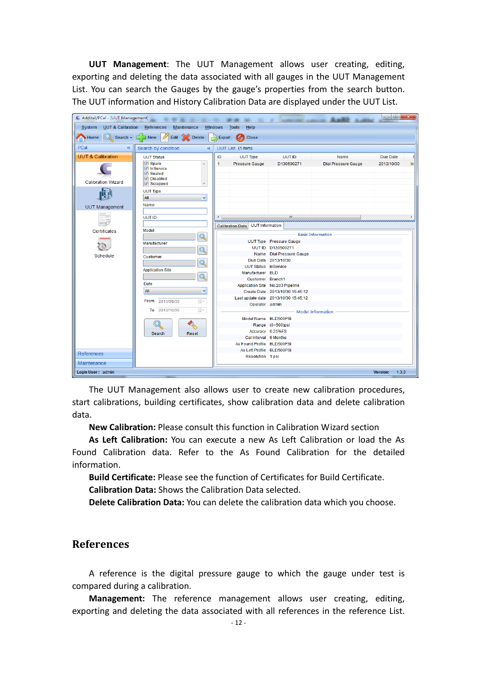 References | Additel PCal User Manual User Manual | Page 13 / 35