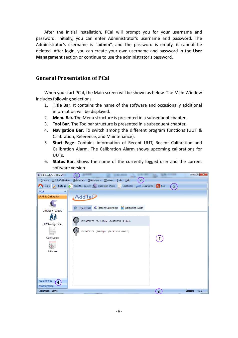 General presentation of pcal | Additel PCal User Manual User Manual | Page 7 / 35