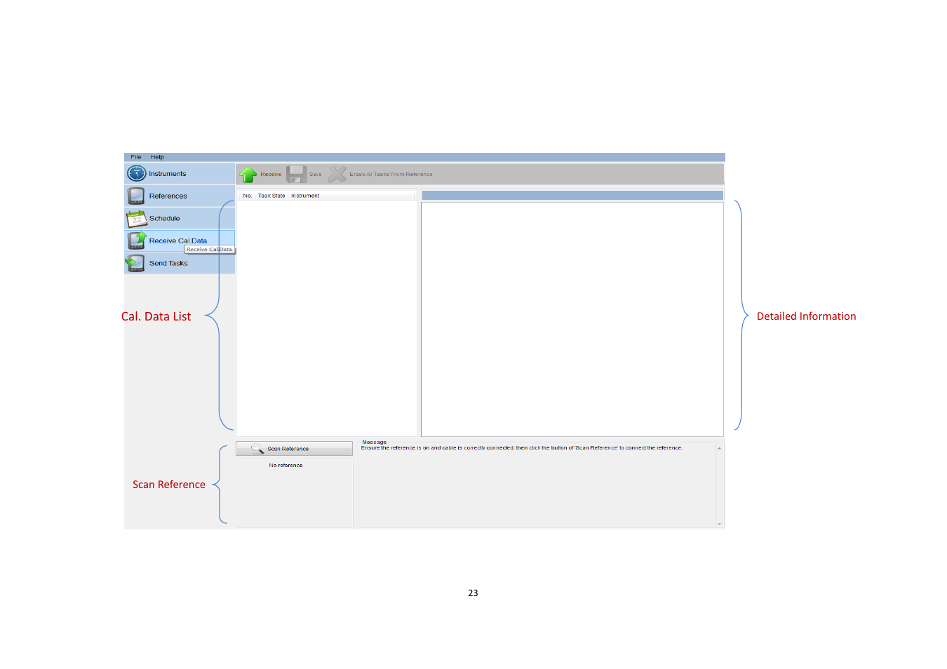 Chapter 8 receive cal.data | Additel Cal User Manual User Manual | Page 23 / 31