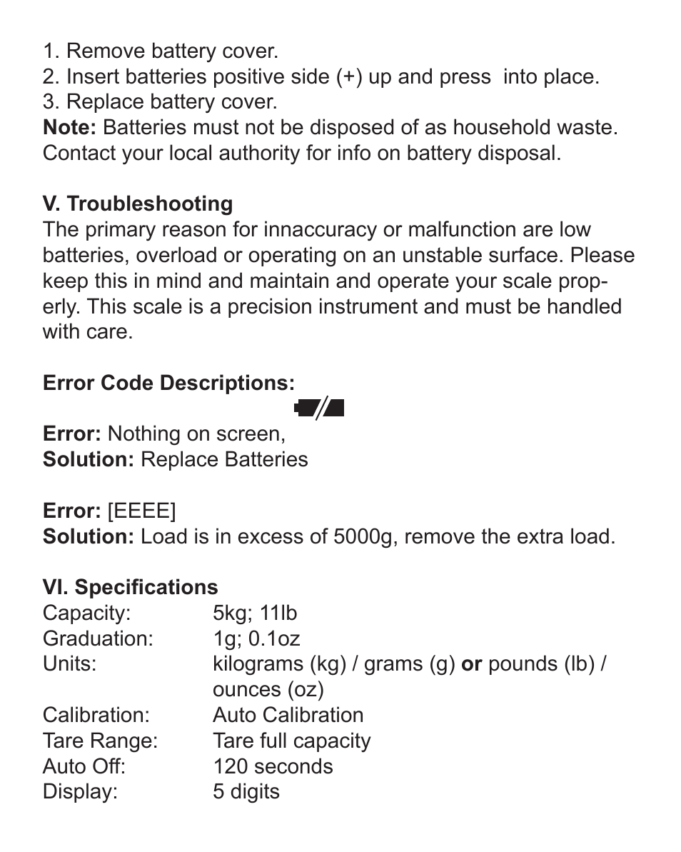 American Weigh Scales AMW-505 User Manual | Page 4 / 4