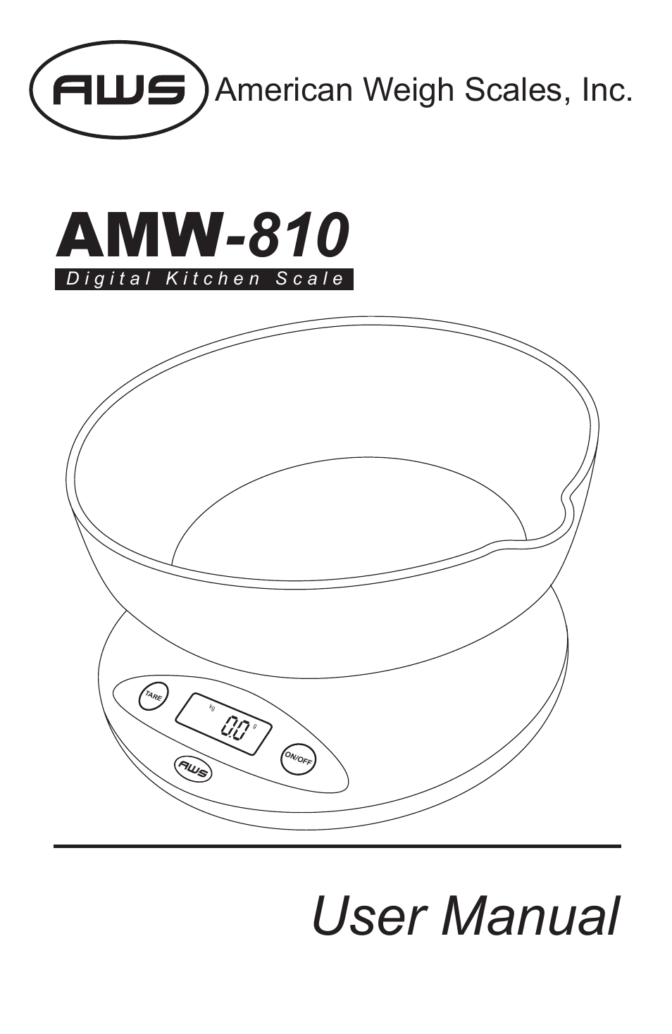 American Weigh Scales AMW-810-2k User Manual | 5 pages