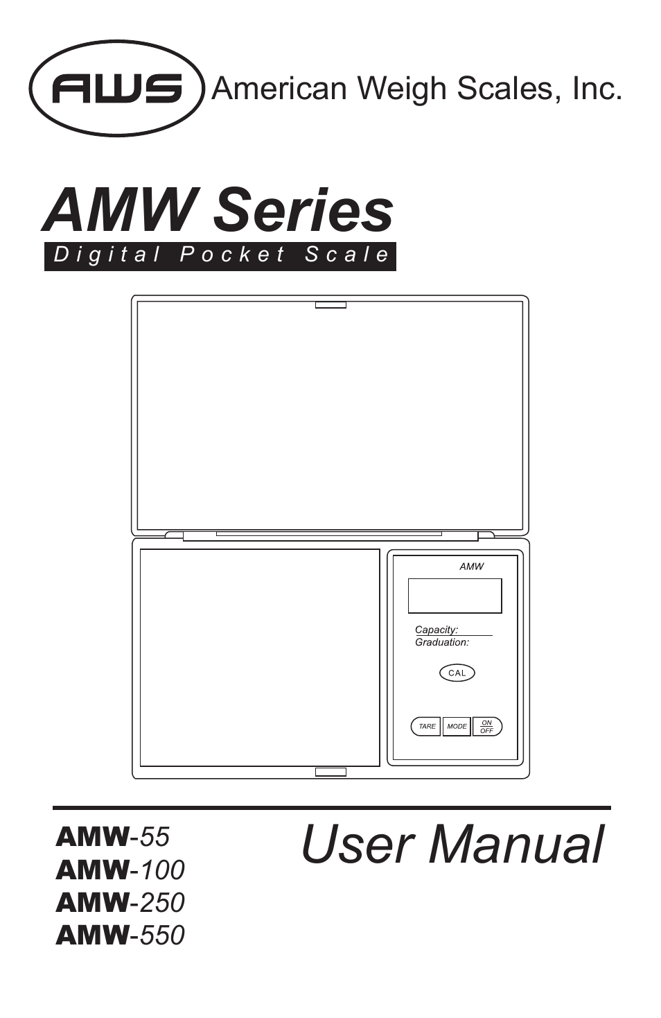 American Weigh Scales AMW-55 User Manual | 6 pages