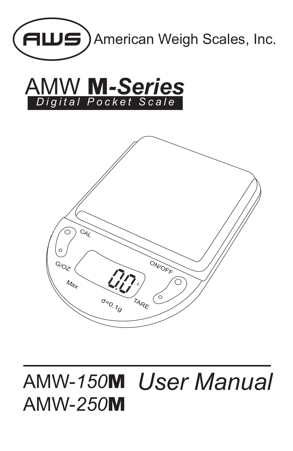 American Weigh Scales AMW-250M User Manual | 5 pages