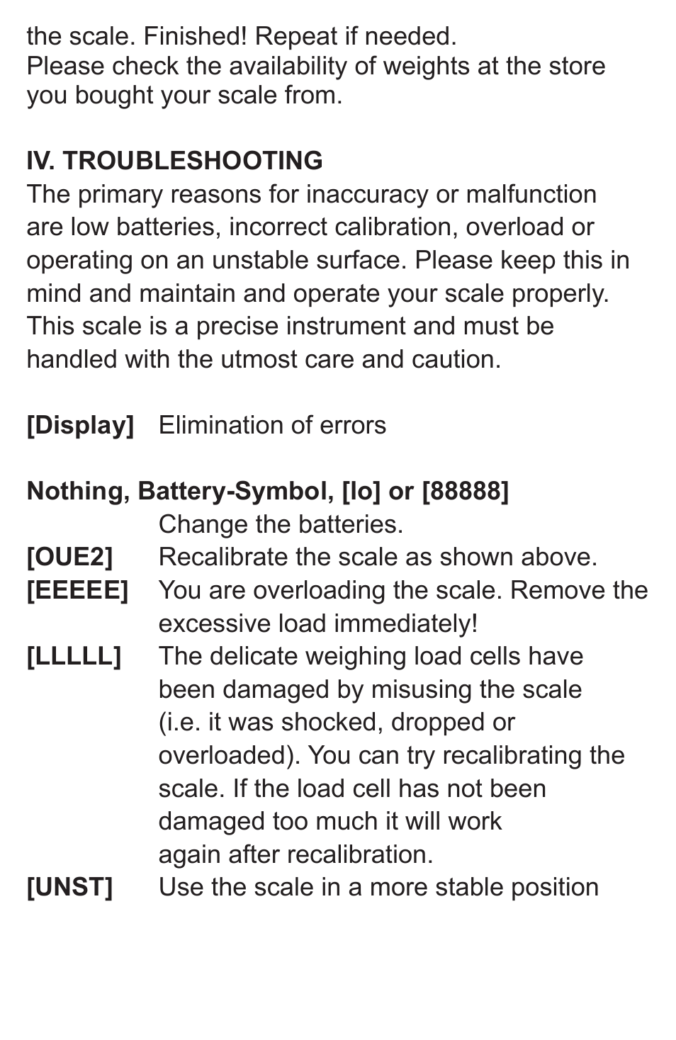 American Weigh Scales AMW-250M User Manual | Page 4 / 5