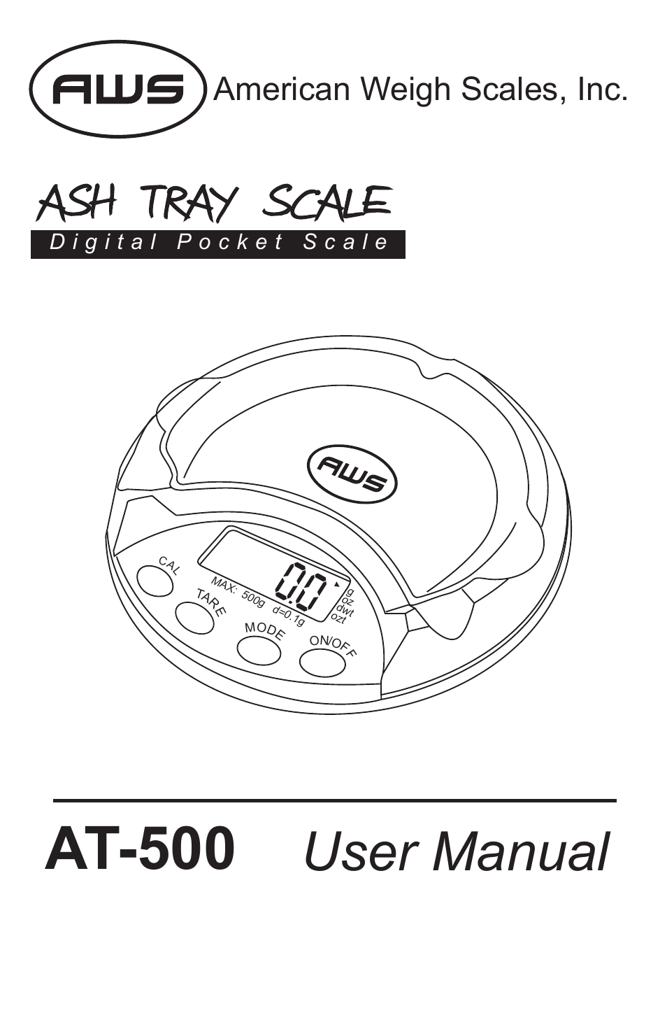 American Weigh Scales AT-500 User Manual | 5 pages