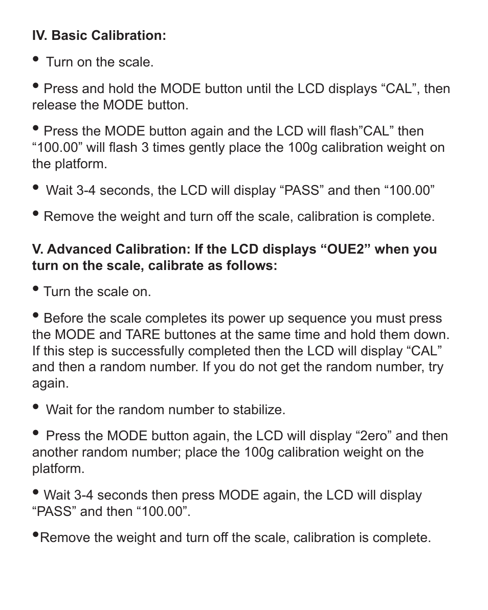 American Weigh Scales Blade-150 User Manual | Page 4 / 4