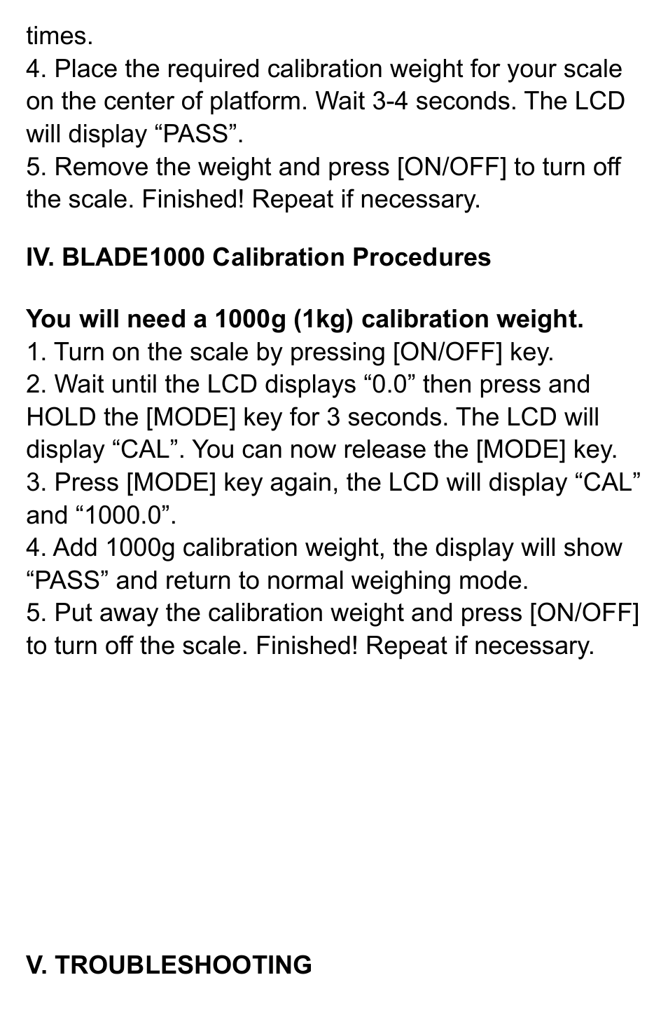 American Weigh Scales Blade-50 User Manual | Page 4 / 6