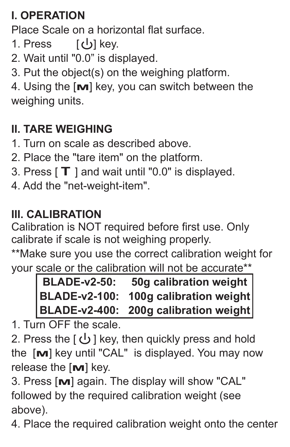 American Weigh Scales Blade-V2-400 User Manual | Page 3 / 5