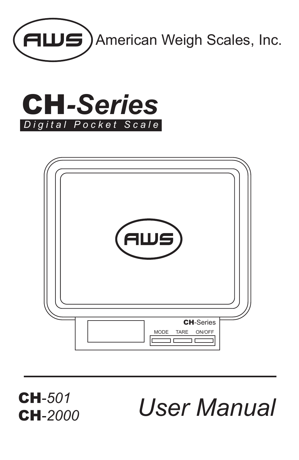 American Weigh Scales CH-2000 User Manual | 5 pages