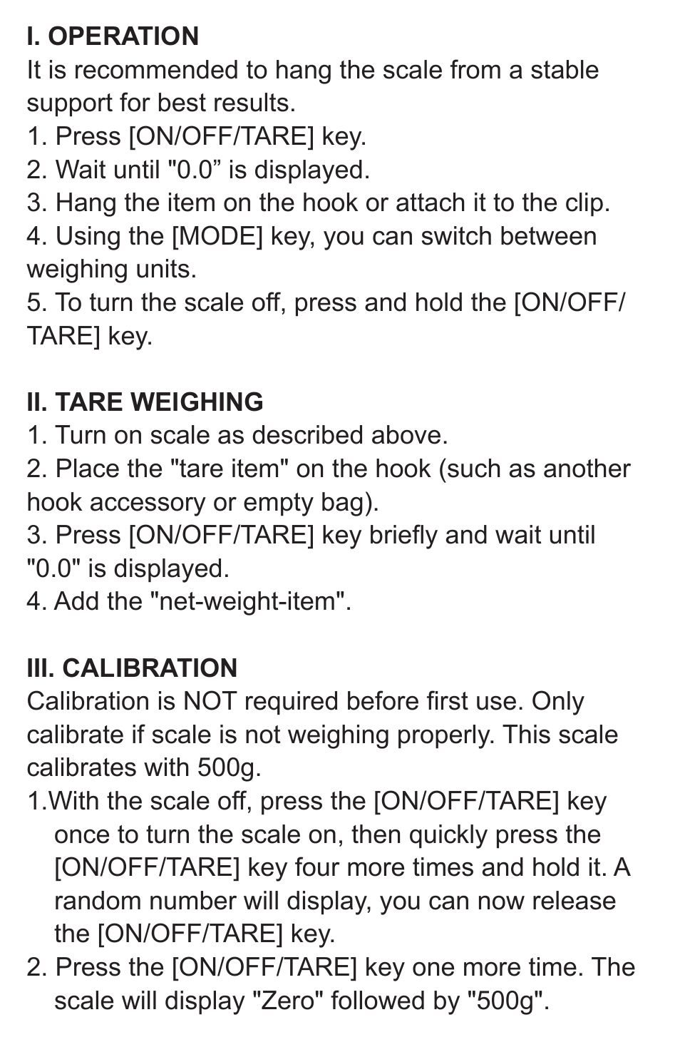 American Weigh Scales DP-500 User Manual | Page 3 / 5