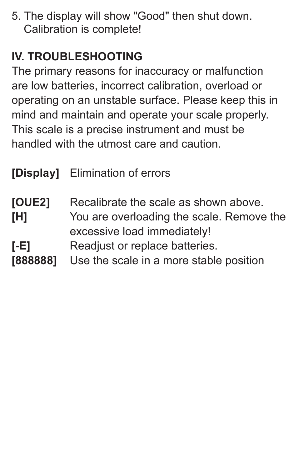 American Weigh Scales HP-501 User Manual | Page 4 / 5