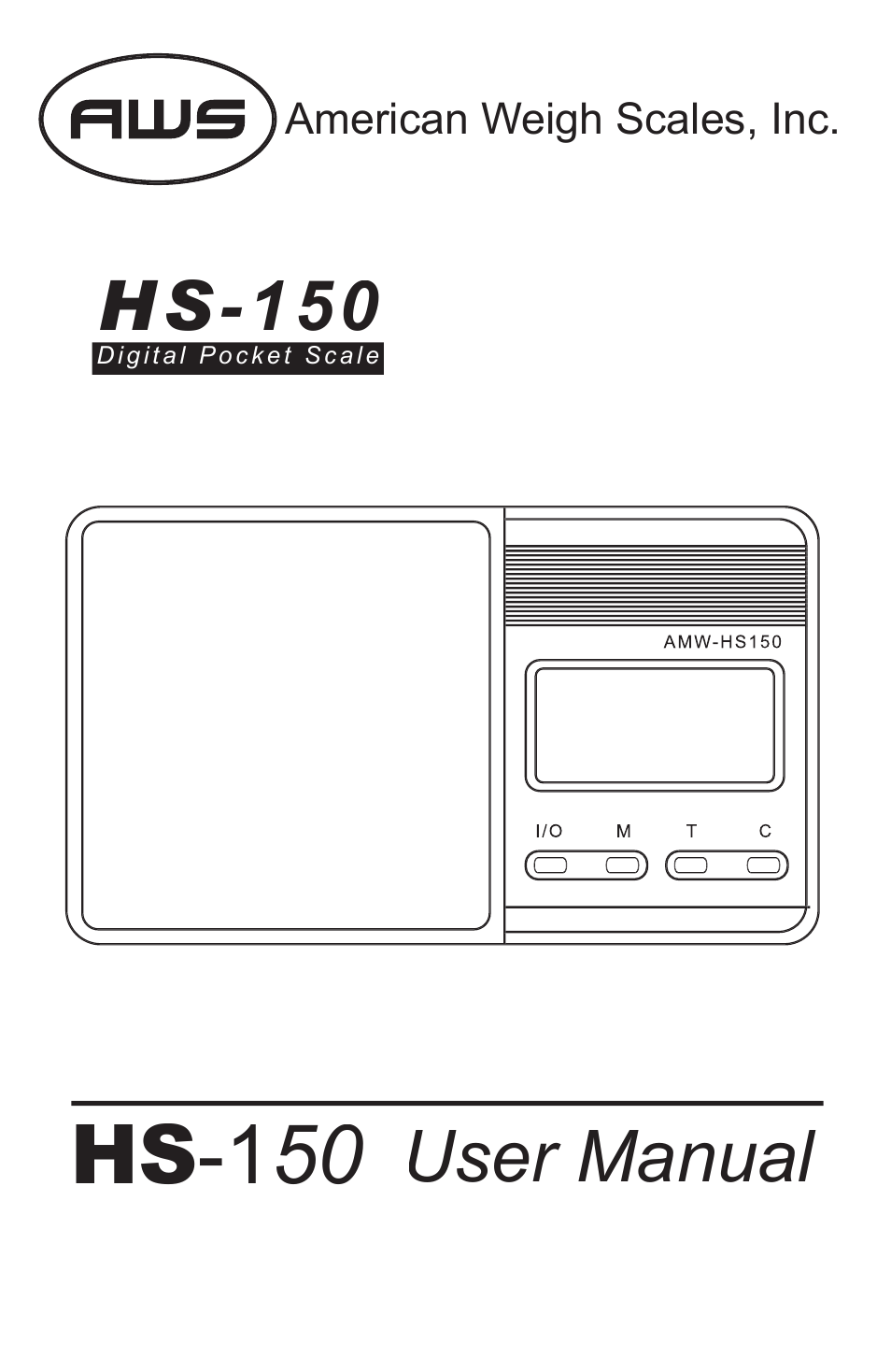 American Weigh Scales HS-150 User Manual | 5 pages