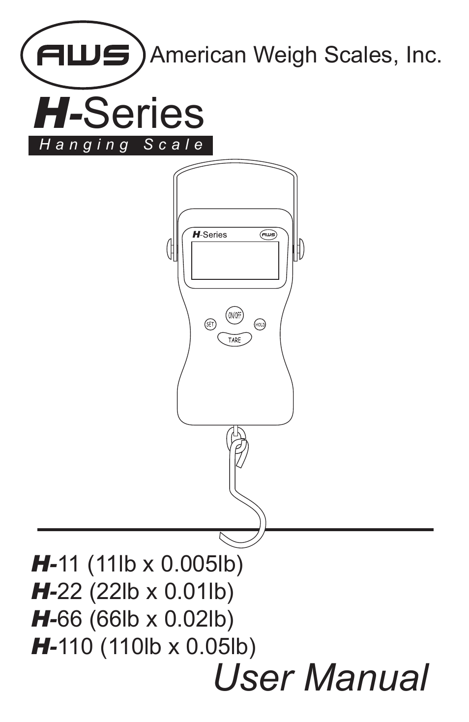 American Weigh Scales H-110 User Manual | 5 pages