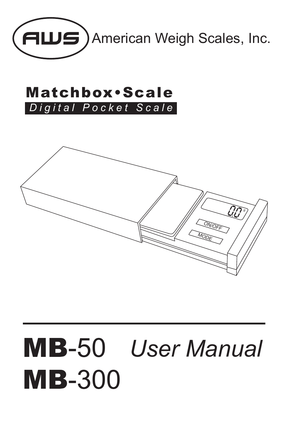 American Weigh Scales MB-50 User Manual | 5 pages