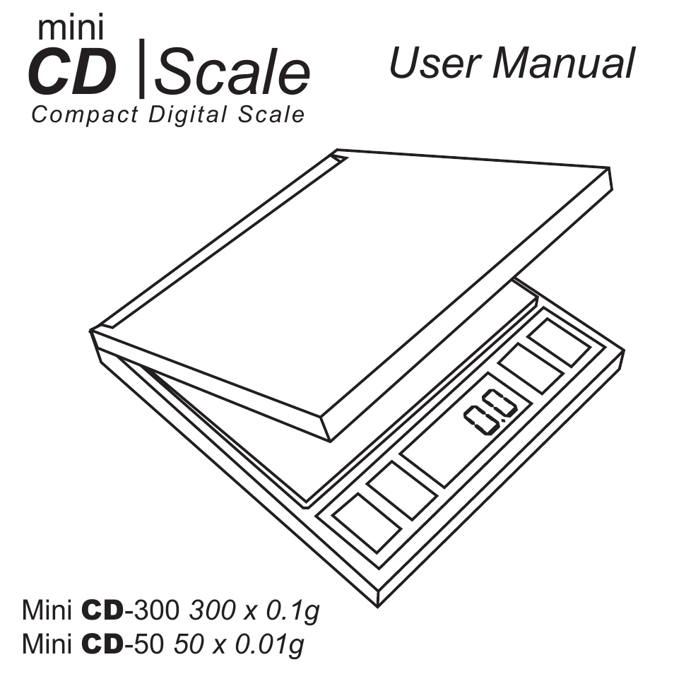 American Weigh Scales Mini CD-50 User Manual | 5 pages