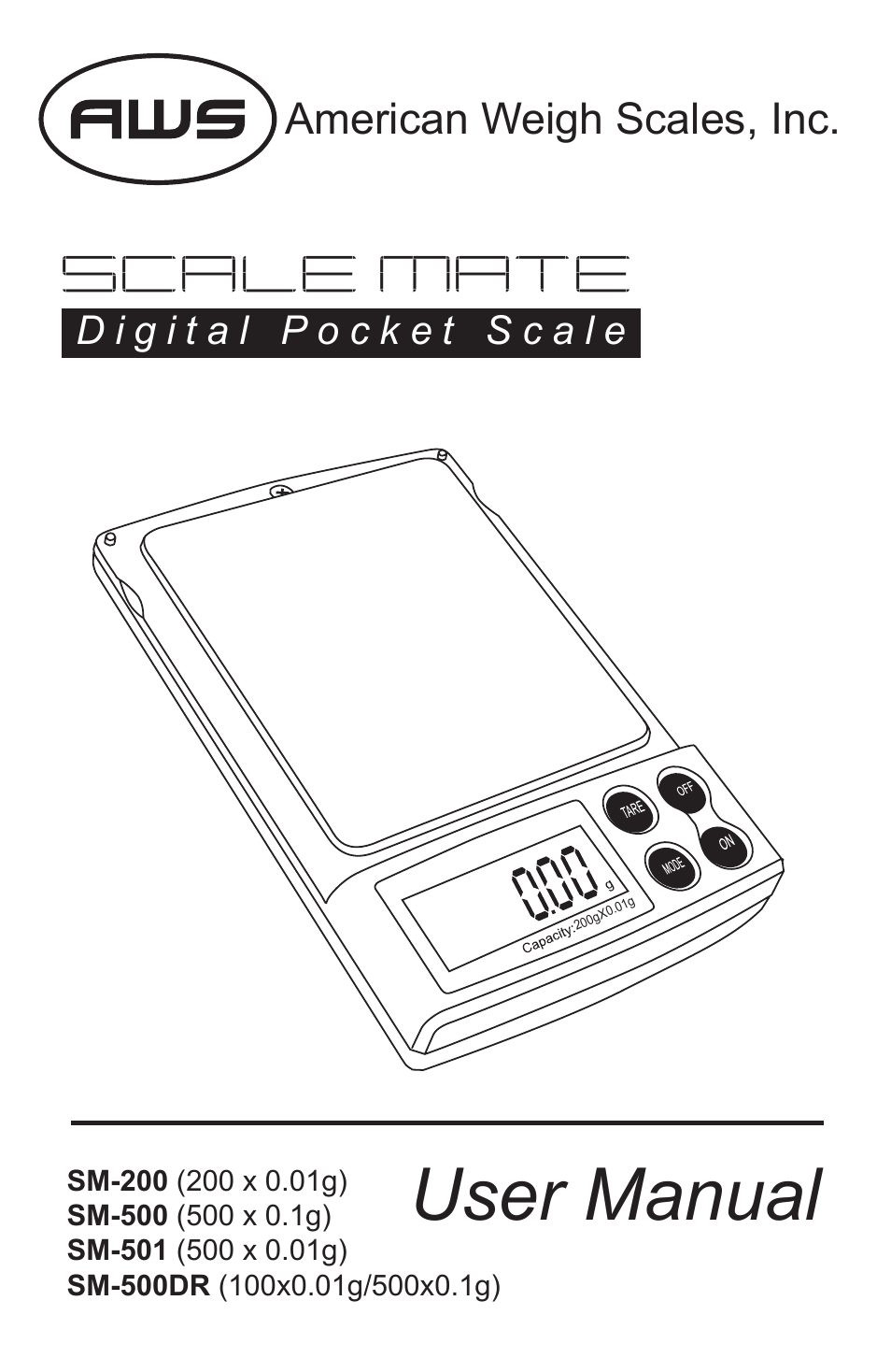 American Weigh Scales SM-DR User Manual | 5 pages