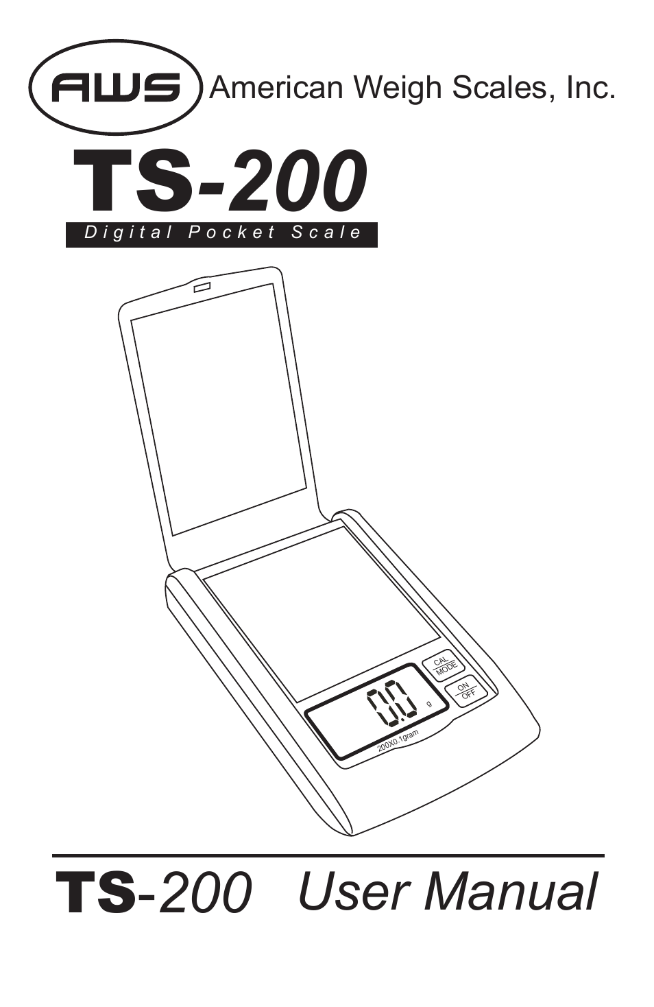 American Weigh Scales TS-200 User Manual | 4 pages