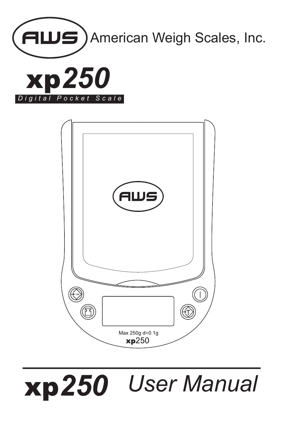 American Weigh Scales XP-250 User Manual | 5 pages