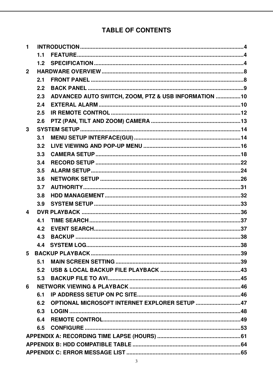 Aposonic A-S0404R13A User Manual | Page 3 / 64
