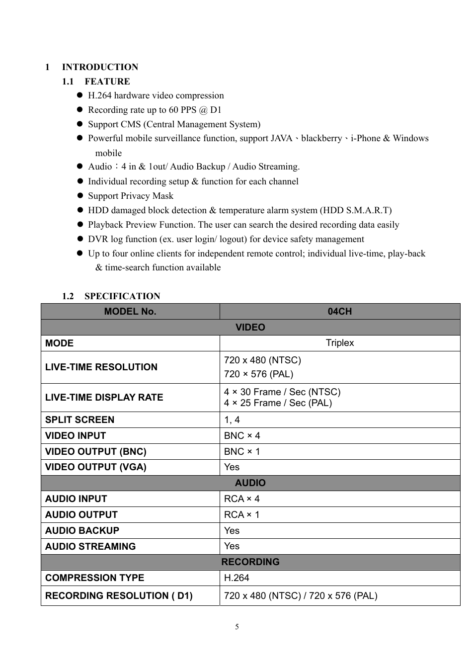 Aposonic A-S0401R1 User Manual | Page 5 / 72