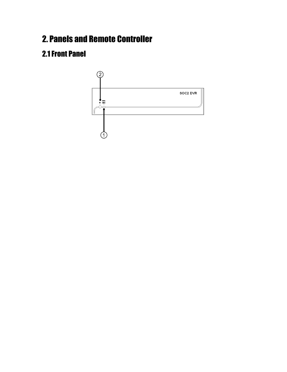 Panels and remote controller, 1 front panel | Aposonic A-S0402R21 User Manual | Page 8 / 83