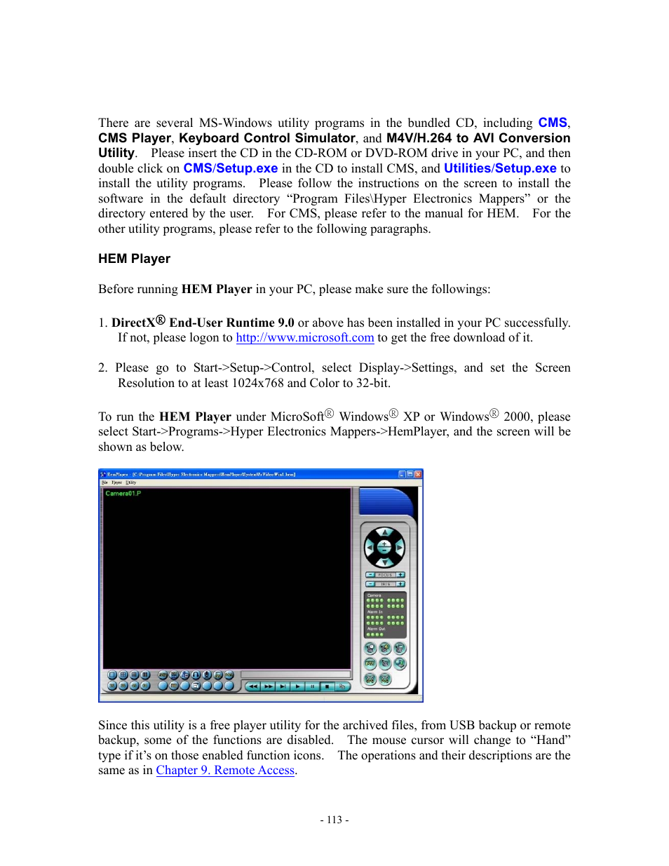 Appendix f – ms-windows hem utilities | Aposonic A-S0802R18 User Manual | Page 113 / 116