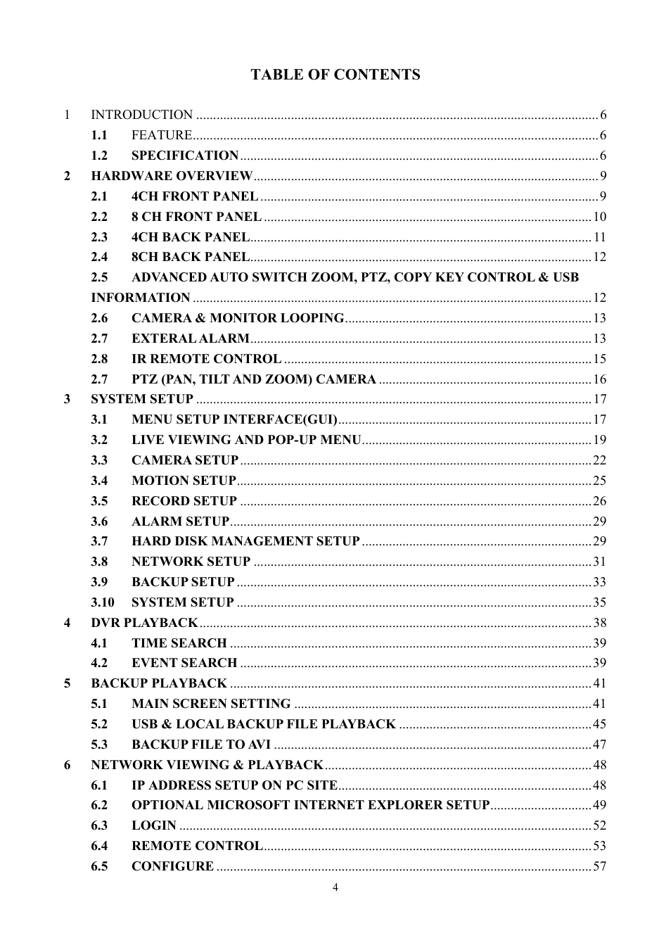 Aposonic A-S0804R3 User Manual | Page 4 / 73