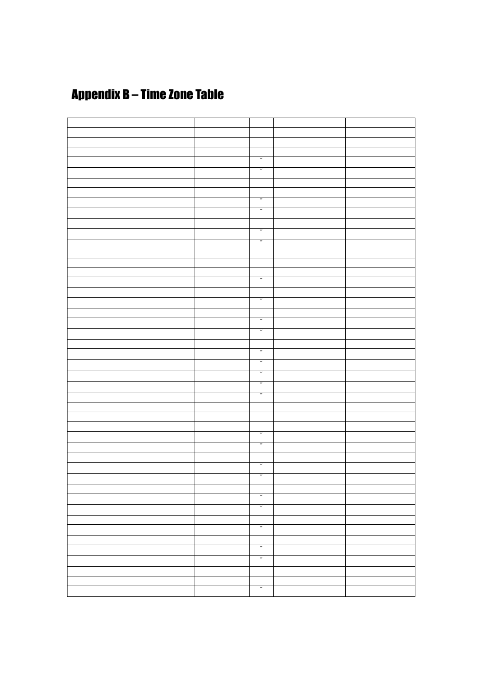 Appendix b – time zone table | Aposonic A-S1602R25 User Manual | Page 108 / 121