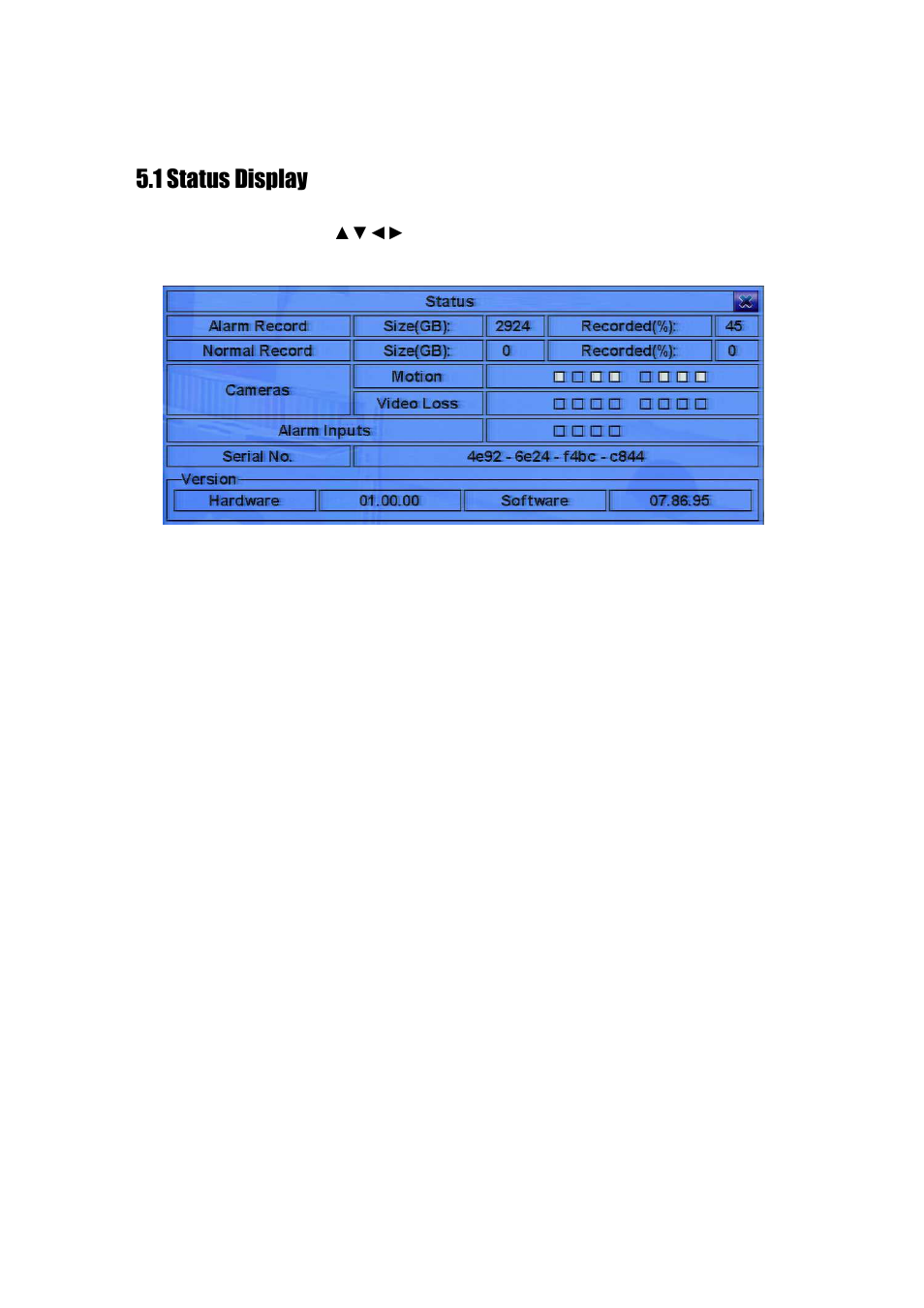 1 status display | Aposonic A-S1602R25 User Manual | Page 27 / 121