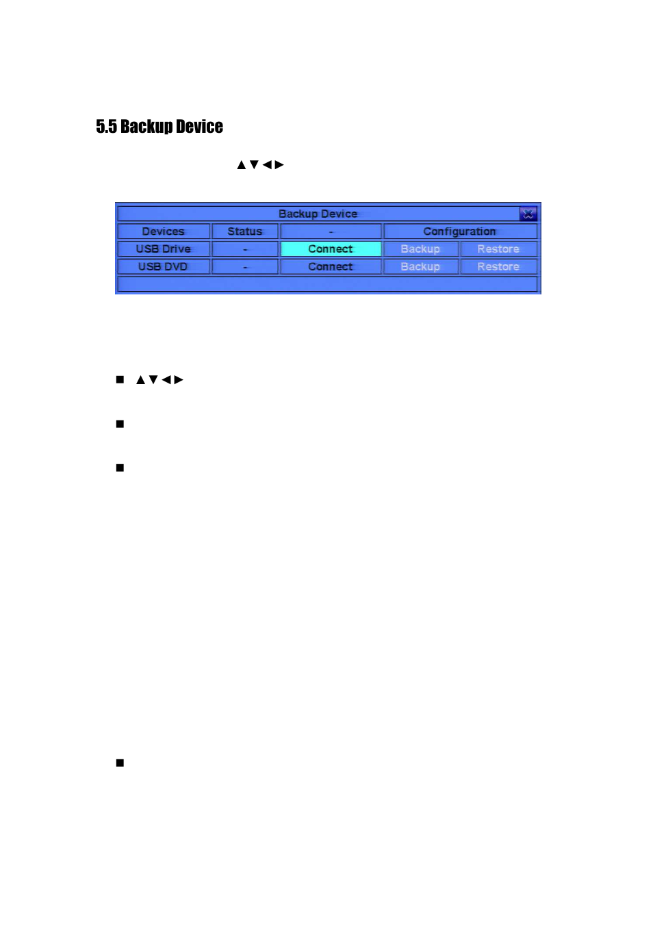 5 backup device | Aposonic A-S1602R25 User Manual | Page 31 / 121