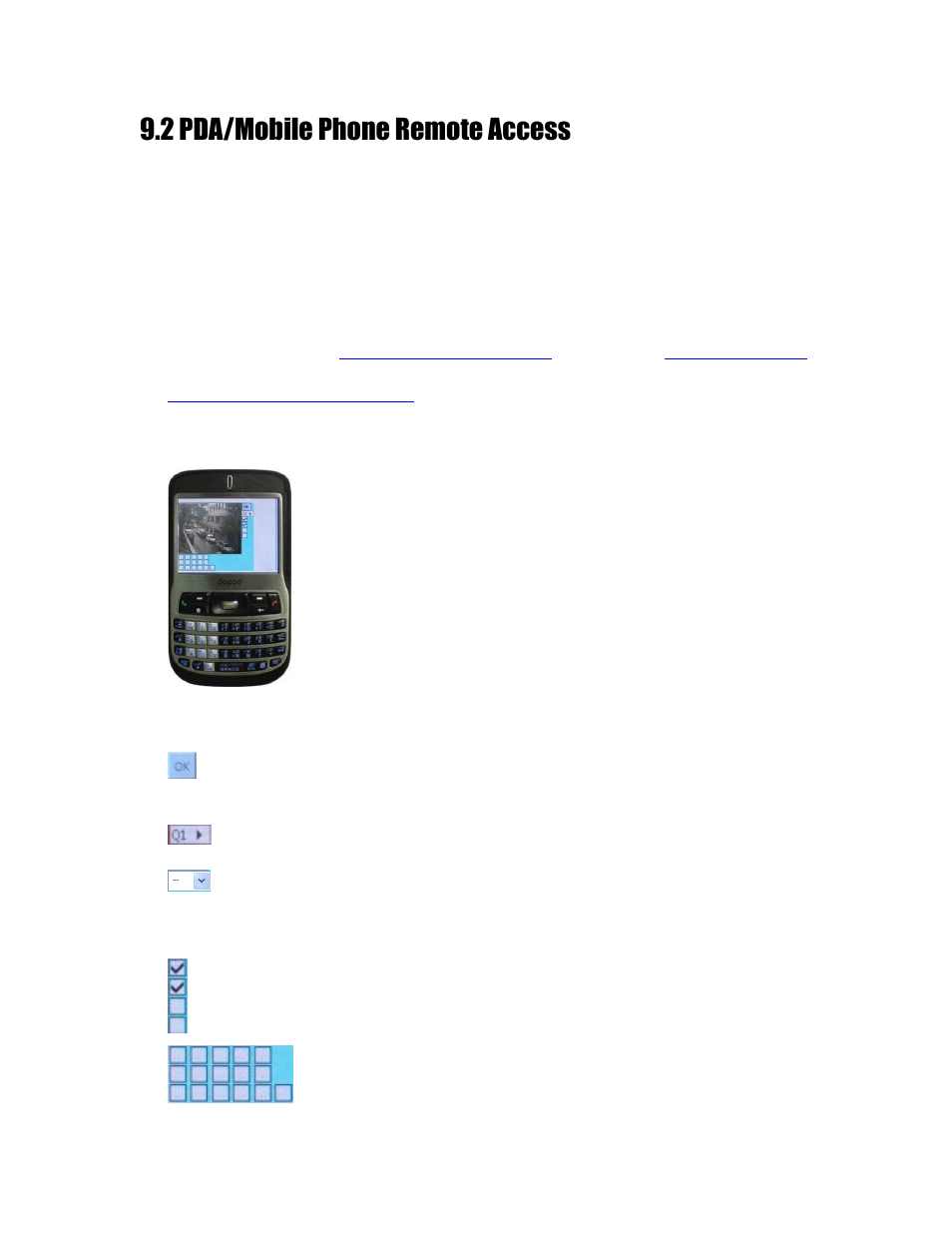 2 pda/mobile phone remote access | Aposonic A-S1604R20A User Manual | Page 104 / 121