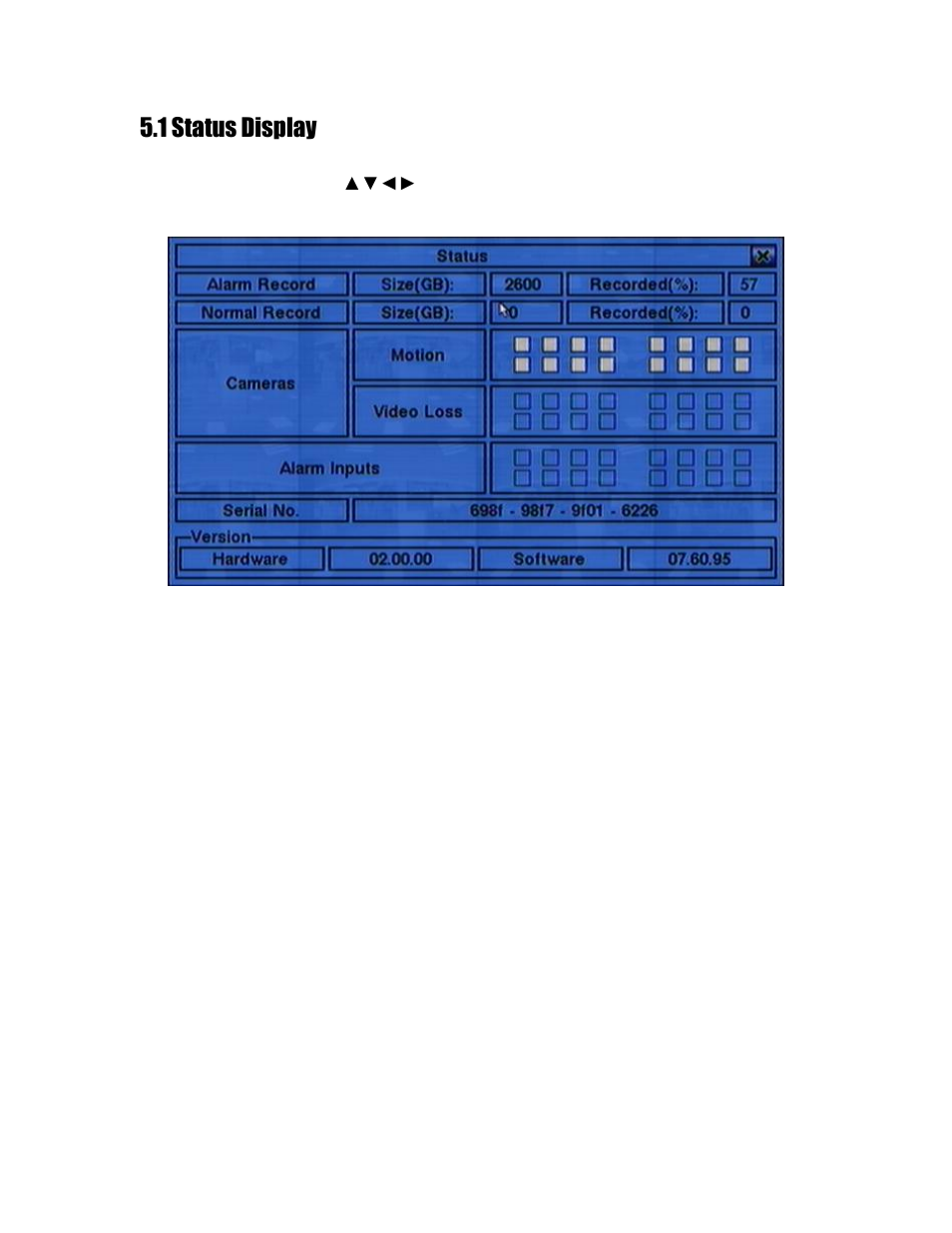 1 status display | Aposonic A-S1604R20A User Manual | Page 28 / 121