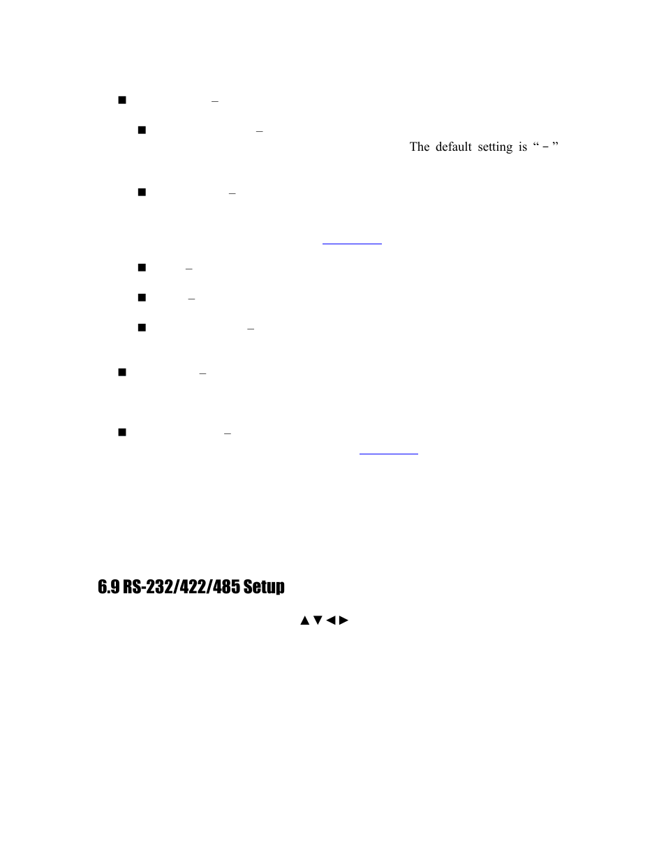 9 rs-232/422/485 setup, Section 6.9 | Aposonic A-S1604R20A User Manual | Page 66 / 121