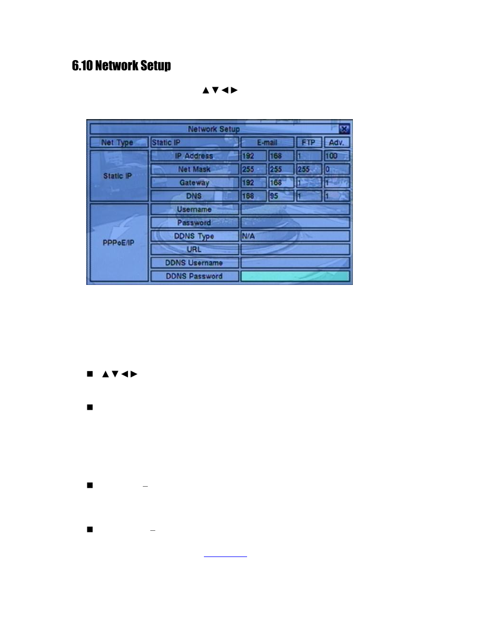 10 network setup, Section 6.10 network setup | Aposonic A-S1604R20A User Manual | Page 69 / 121